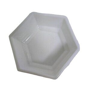 Vintage Imperial Glass Candy Bowl 1.5 Cup Hexagon Grape Design